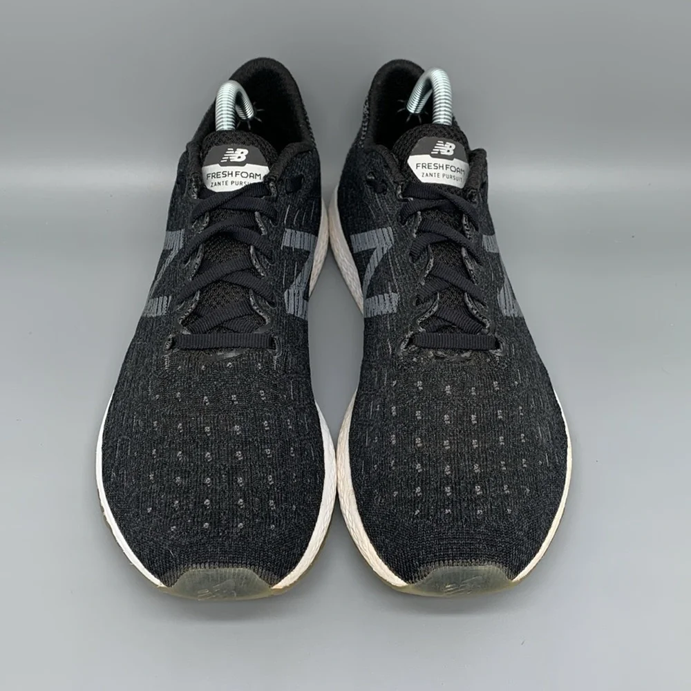 New Balance Fresh Foam Zante Black Running Shoes MZANPBK Men's Sz‎ 9.5D